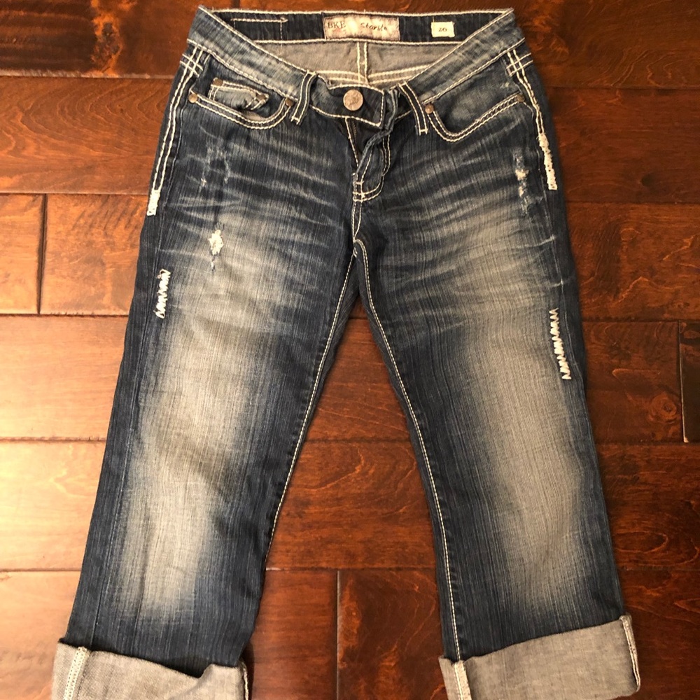 BKE Starlight Cuff Capri Size 27